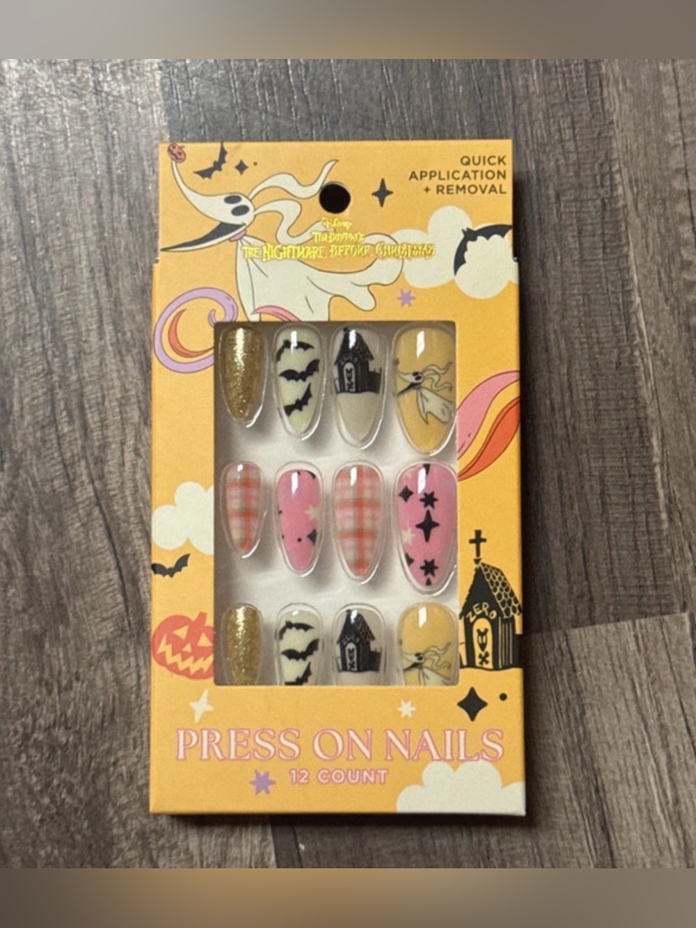 Disney, the nightmare before Christmas press on nails